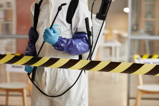 Professional Biohazard Cleanup technician working in Soda Springs, CA